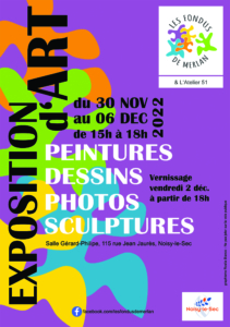 Affiche expo des Fondus de Merlan à Noisy-le-Sec